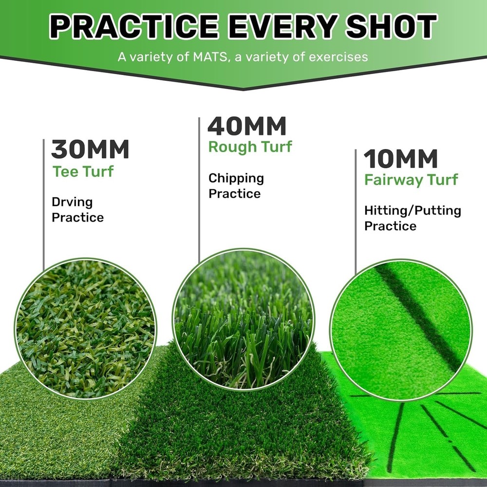 Versatile Golf Training Mat with Quick Feedback - Perfect for Indoor & Outdoor