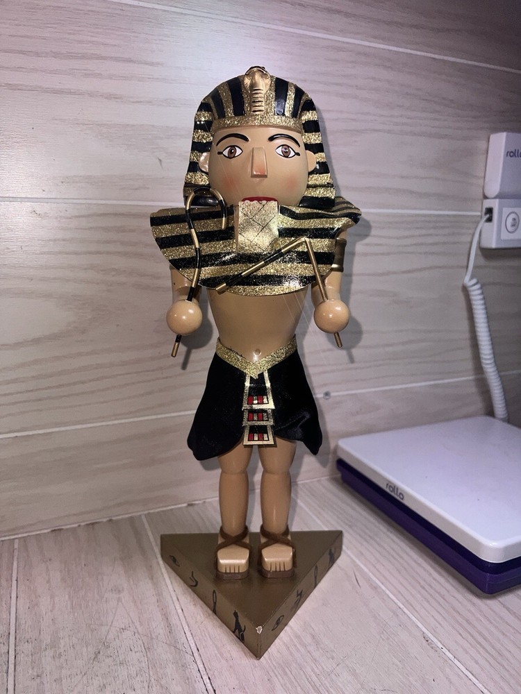 RARE Nutcracker Village Egyptian Pharaoh 2003 HTF Read Description