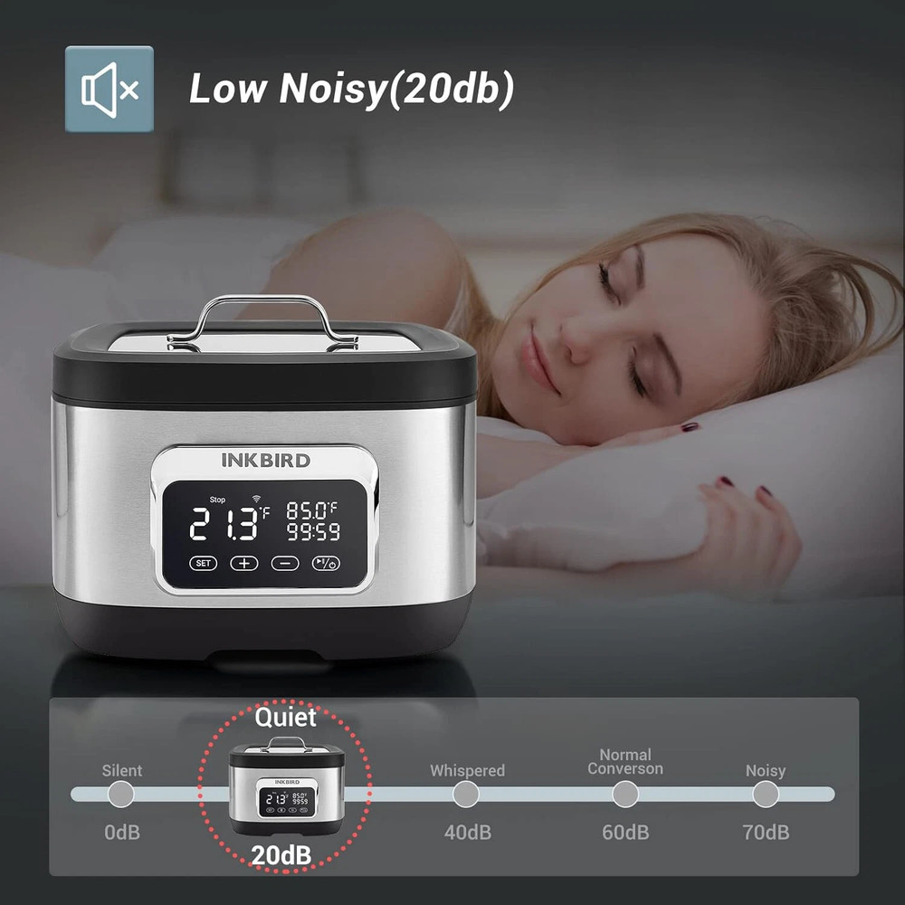 INKBIRD Sous Vide Precise Cooker Suveed Cooking Machine 8L Capacity Timer Alarm