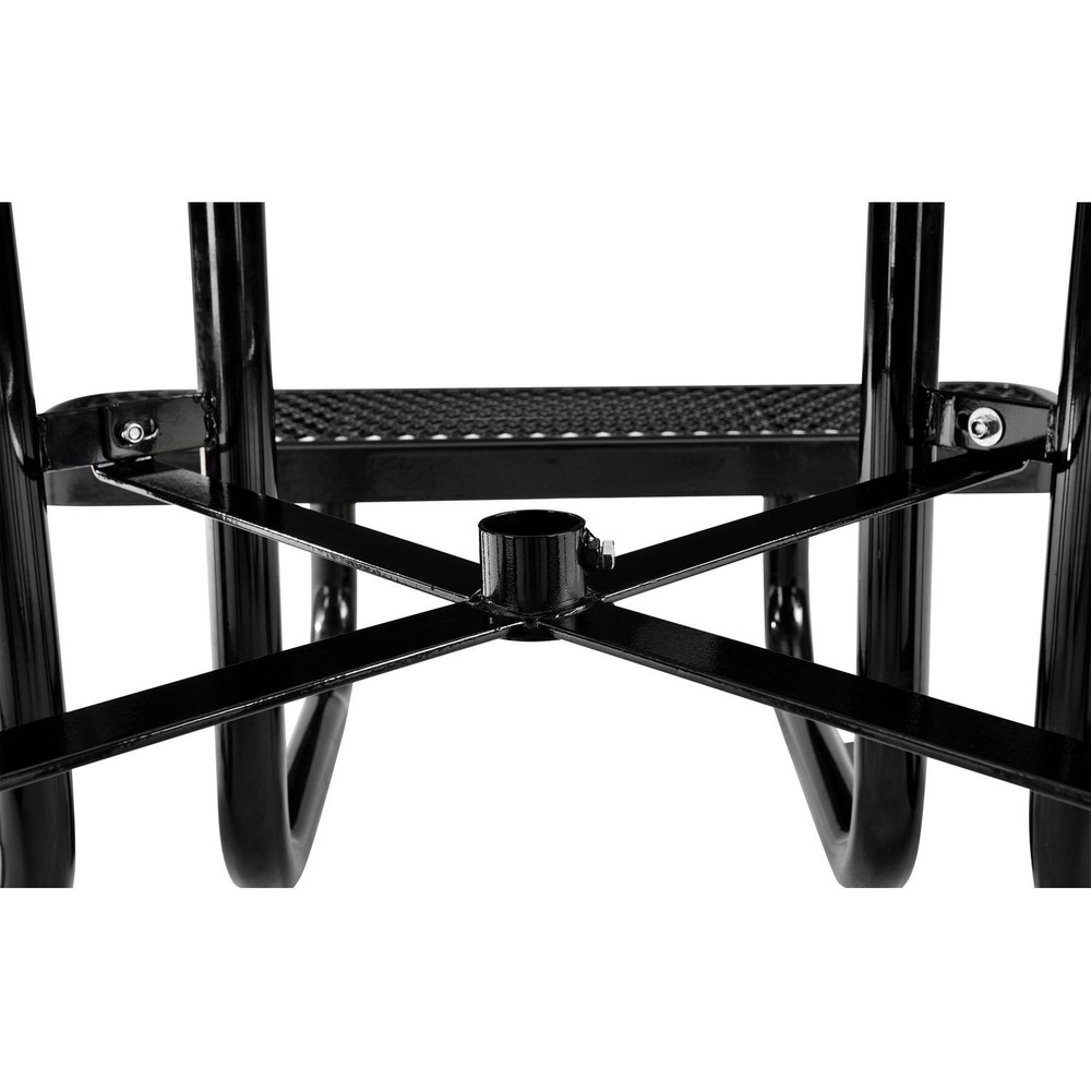 46" Child Size Square Expanded Picnic Table Black