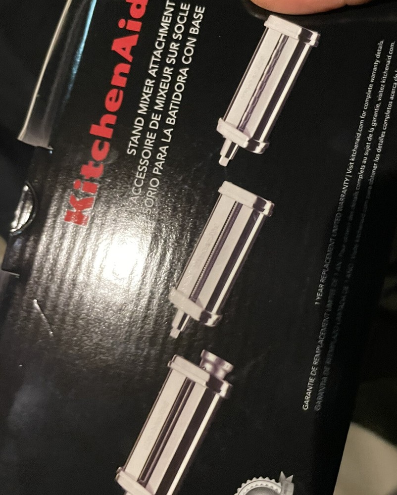 New KitchenAid 3-Piece Pasta Roller & Cutter Set