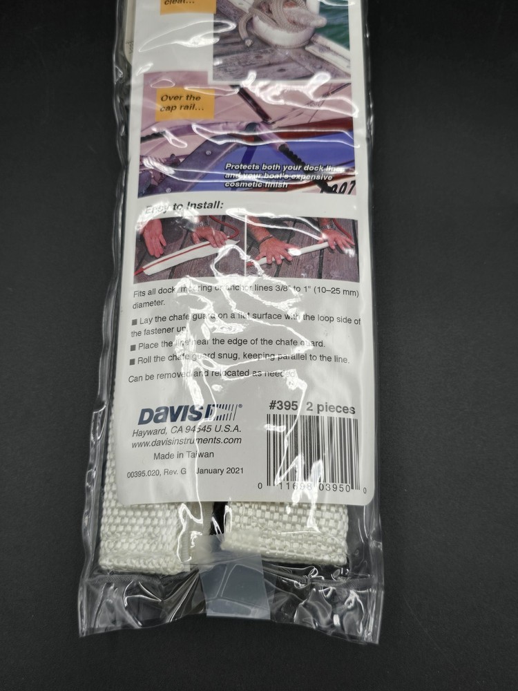 Davis Secure Removable Chafe Guards White (Pair) #365 White