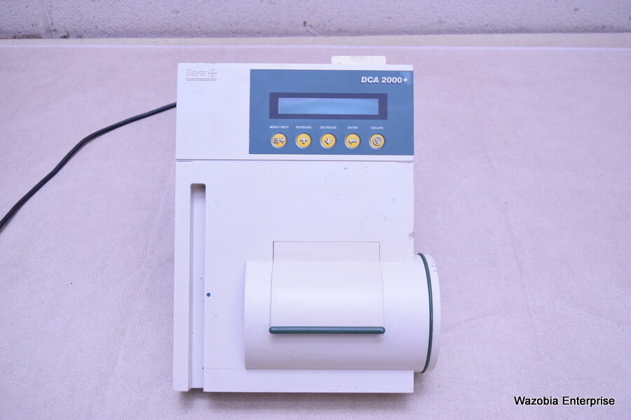 BAYER DCA 2000+ HEMOGLOBIN BLOOD ANALYZER WITH SR002810 PROGRAM CARD
