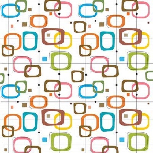 Mid Century Modern - Squares, scrapbook paper, Ella & Viv - EAV1067