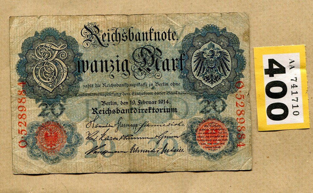 20 marks banknote  1914  Germany