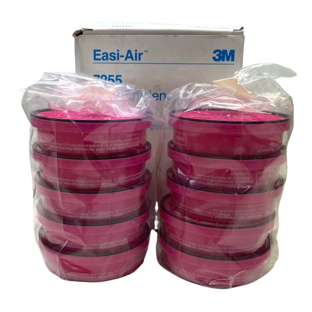 3M 7255 HIGH EFFICIENCY FILTER 10 pack NEW/UNUSED SURPLUS