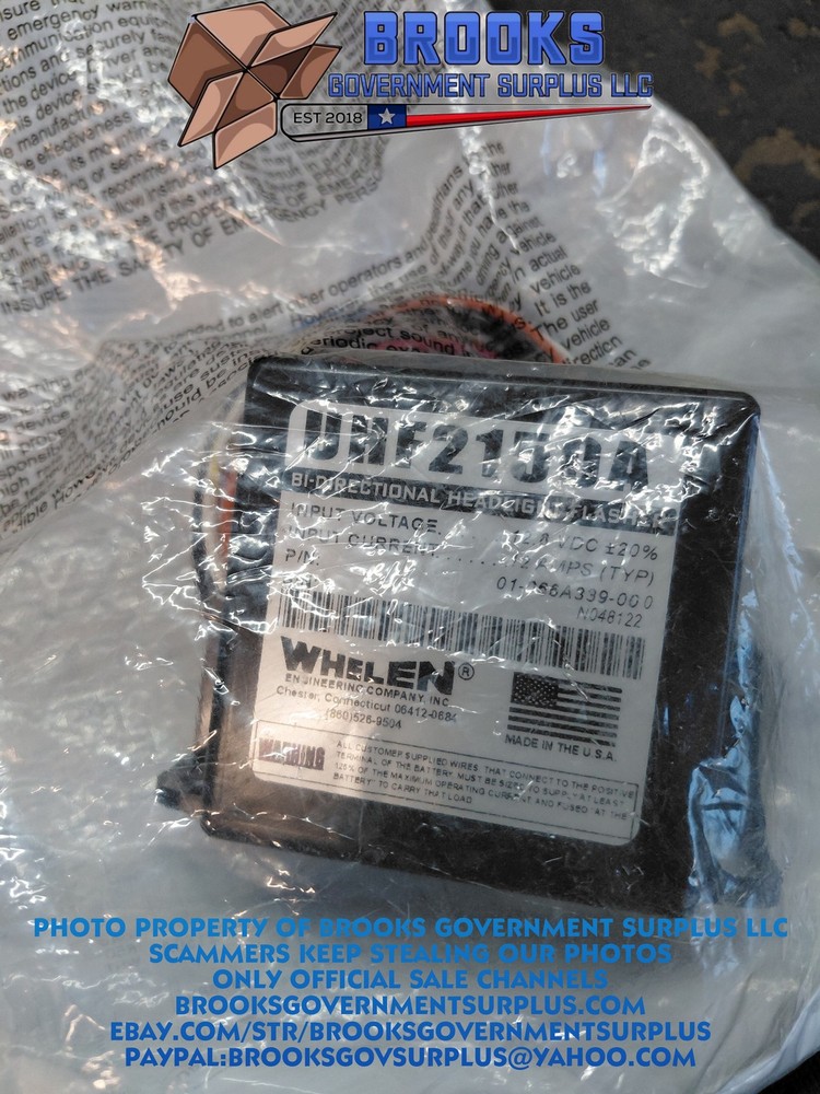 Whelen universal headlight flasher UHF2150A NEW