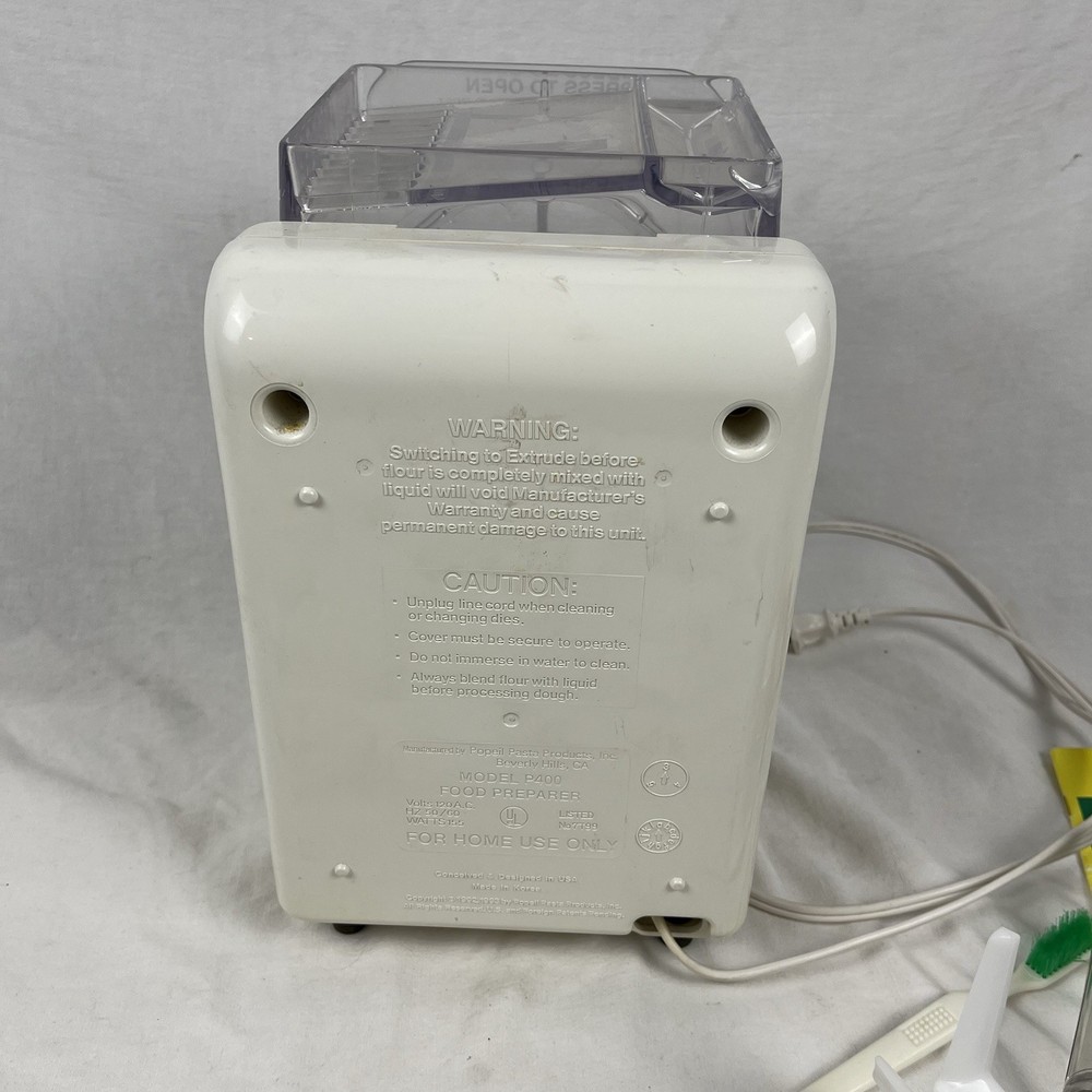 Popiel P400 Automatic Pasta Maker w/ 12 dies and extras