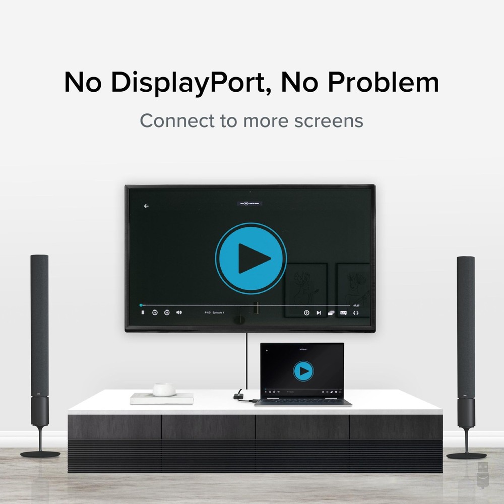 Plugable DisplayPort to VGA Active Adapter VGA, Black