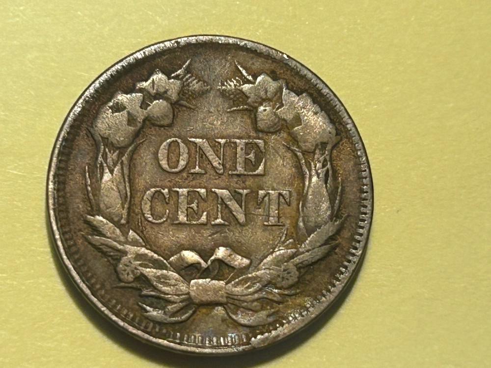 1857 Flying Eagle Cent , Really Nice Coin , CRISP Details , Very Good Plus