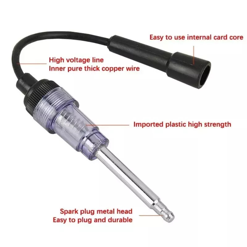 Spark Plug Tester Tool Ignition System Coil Engine In Line Auto Diagnostic Test-