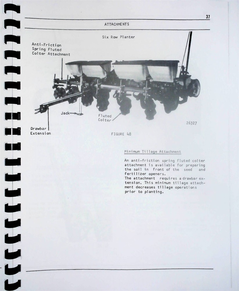 White 543 Planter Owners Operators Manual
