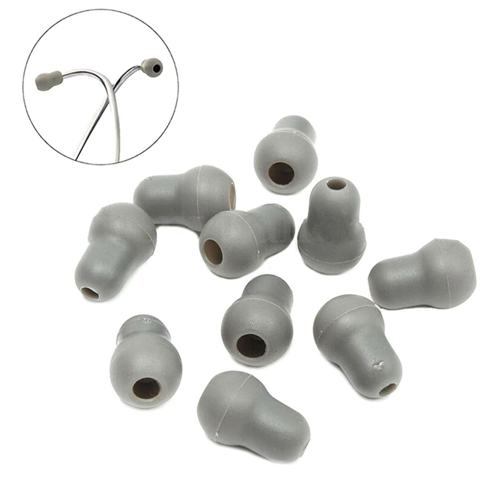 Comfortable Silicone Earplugs - 10 Pack Replacement for Littmann Stethoscopes