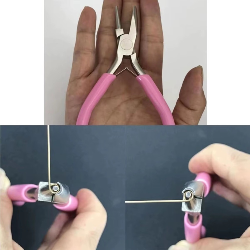 5in Round Concave Pliers Jewelry Making Precision Wire Loop Tool