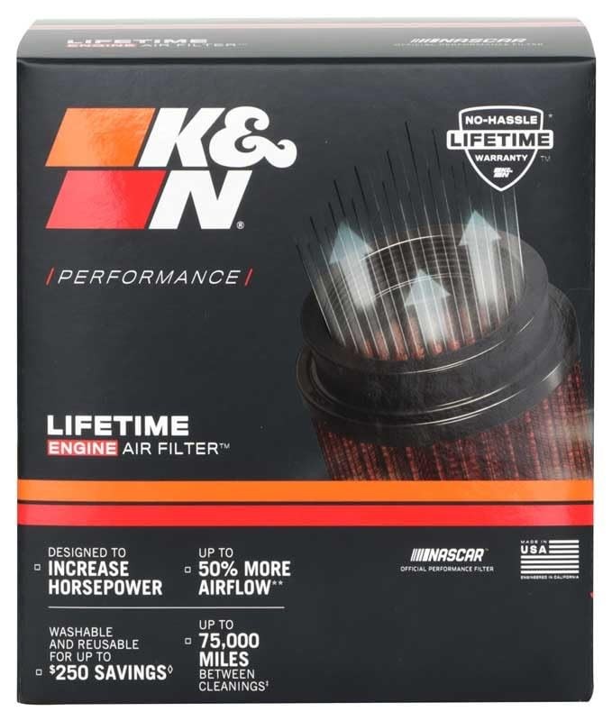 High-Flow Original Lifetime Universal Clamp-On Air Filter: High Performance,