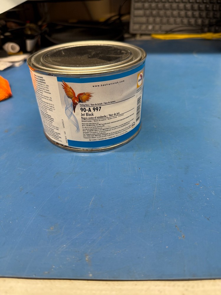 BASF Glasurit 90-A997 Jet Black .5L