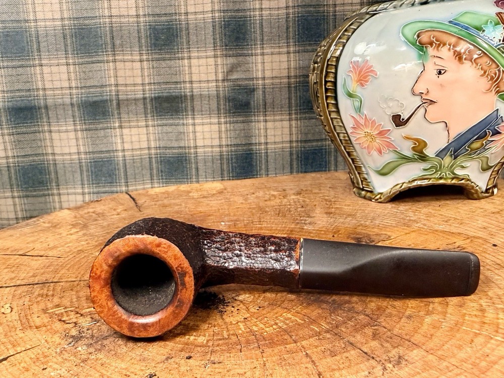 SAVINELLI ROMA 123 Triangular Shank/Semi-bent Pot Nice Blast Estate Pipe