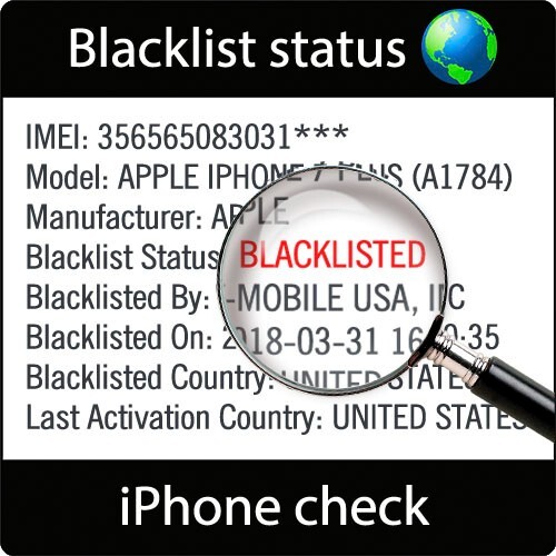 iOS Blacklist Checker (Blacklisted / Blocked / Barred / Lost / Stolen)