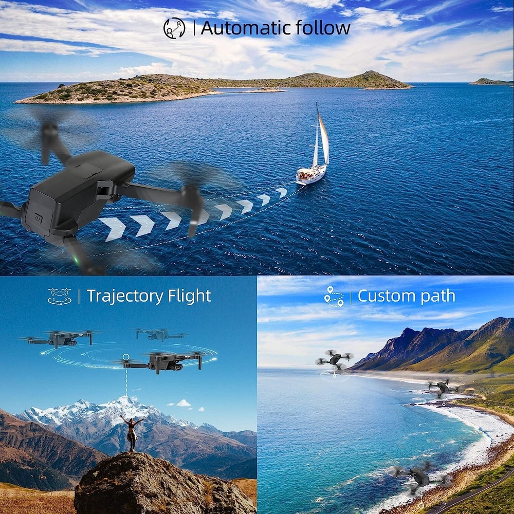 Drones with 4K Camera Foldable RC Quadcopter 50 Minutes Flight Time App Control