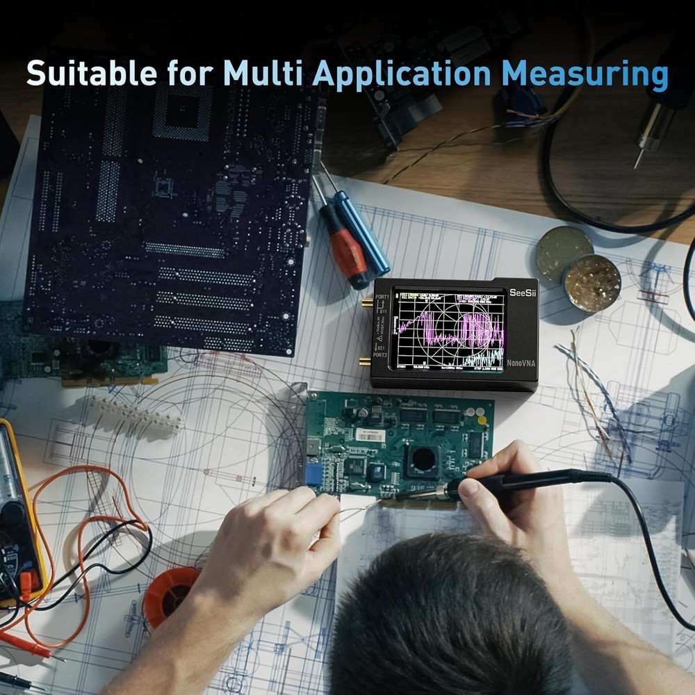 Comprehensive Antenna Analyzer: Multi-Function 10KHz-1.5GHz with LCD Touchscreen
