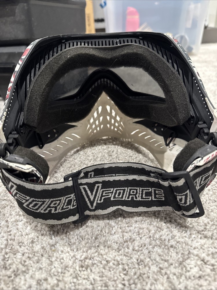 VForce Profiler Paintball Mask Black & Red & White Used