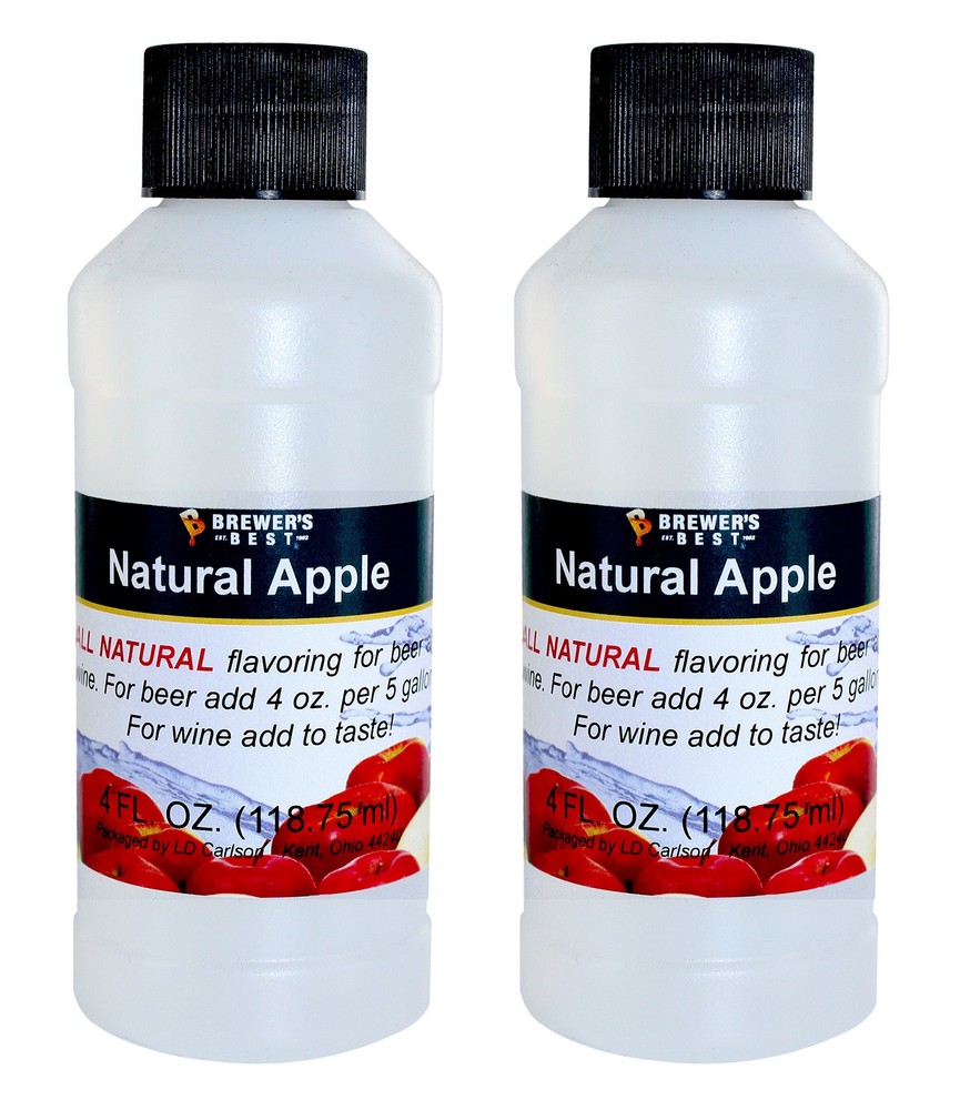 Brewer's Best Natural Beer and Wine Flavoring (Apple), 2 Pack