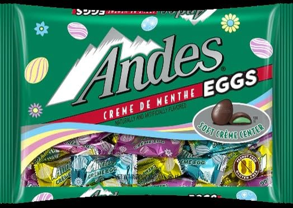 Crème De Menthe-Filled Easter Eggs, Chocolate Covered Mint Easter Candy, 7.79 Oz