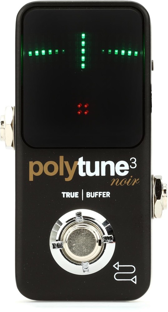 TC Electronic PolyTune 3 Noir Mini Polyphonic Tuning Pedal (3-pack) Bundle