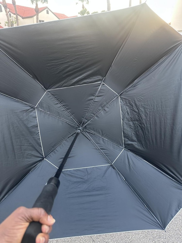 Oversized 68 Inch Windproof Golf Umbrella - Stylish Square Design, Auto Open