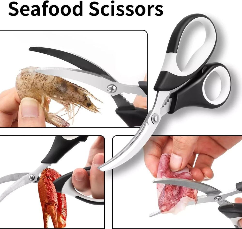 3 Pack Heavy Duty Kitchen Shears Stainless Steel Kitchen Scissors Ultra Sharp