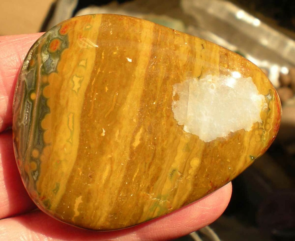 Ocean Jasper Palm Stone sc687k