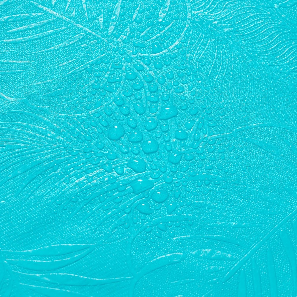 Mainstays 60" x 102" PEVA Rectangular Tablecloth - Leaf Embossed Aqua
