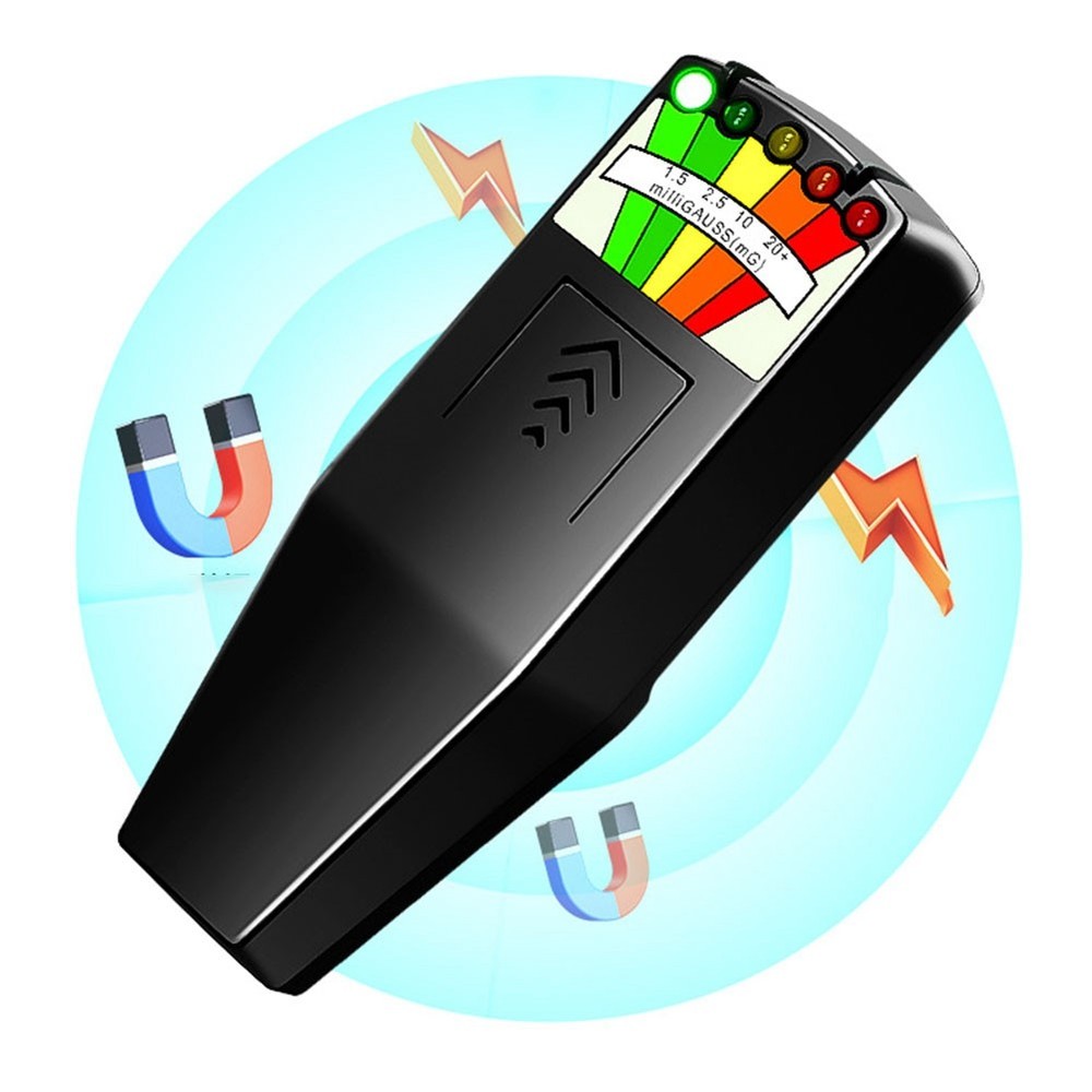 Digital Electromagnetic Field Tester K2 Handheld 5 LED EMF Meter for6143