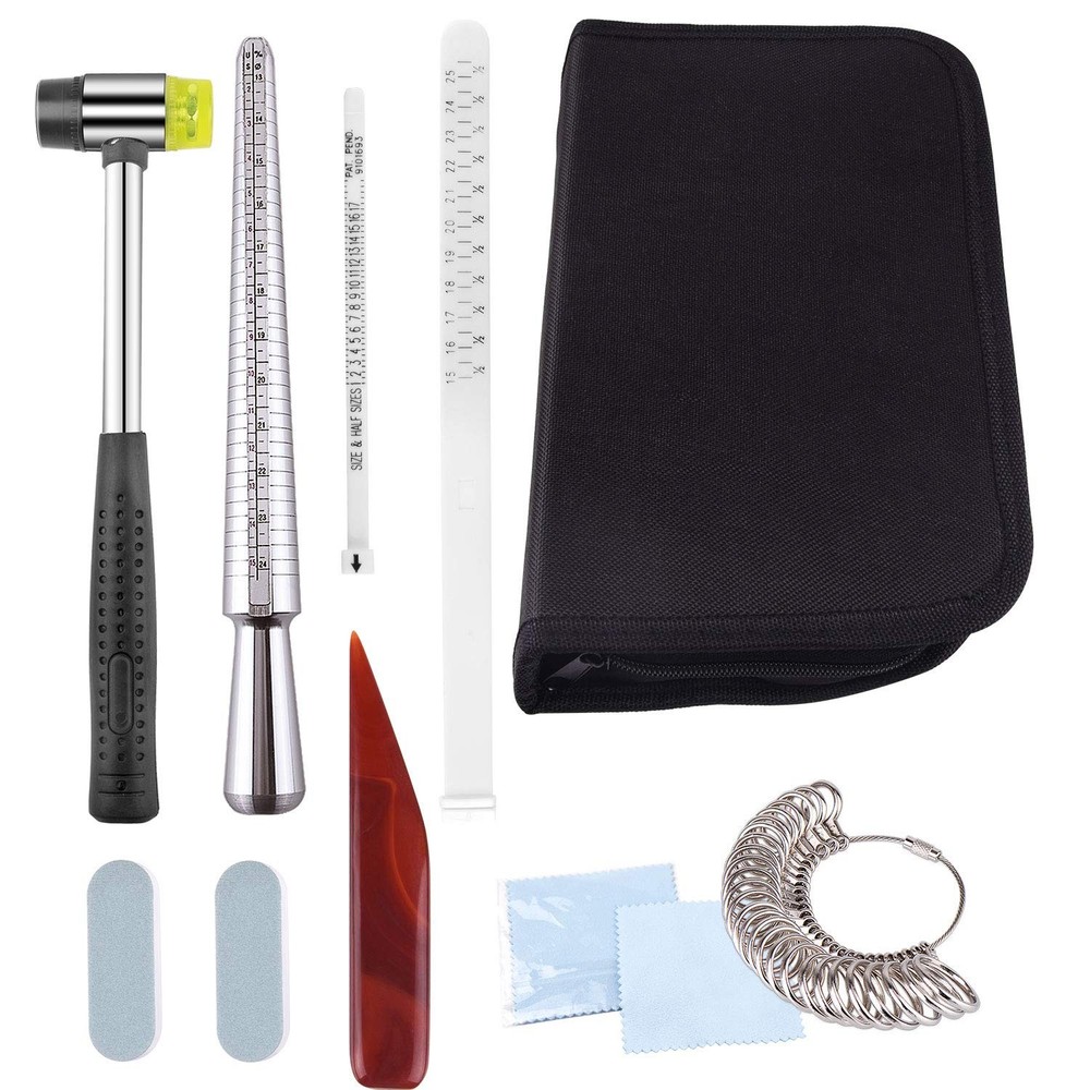 KUUQA Ring Sizer Measuring Tool Set Includes Gauge, 21Pcs, 3
