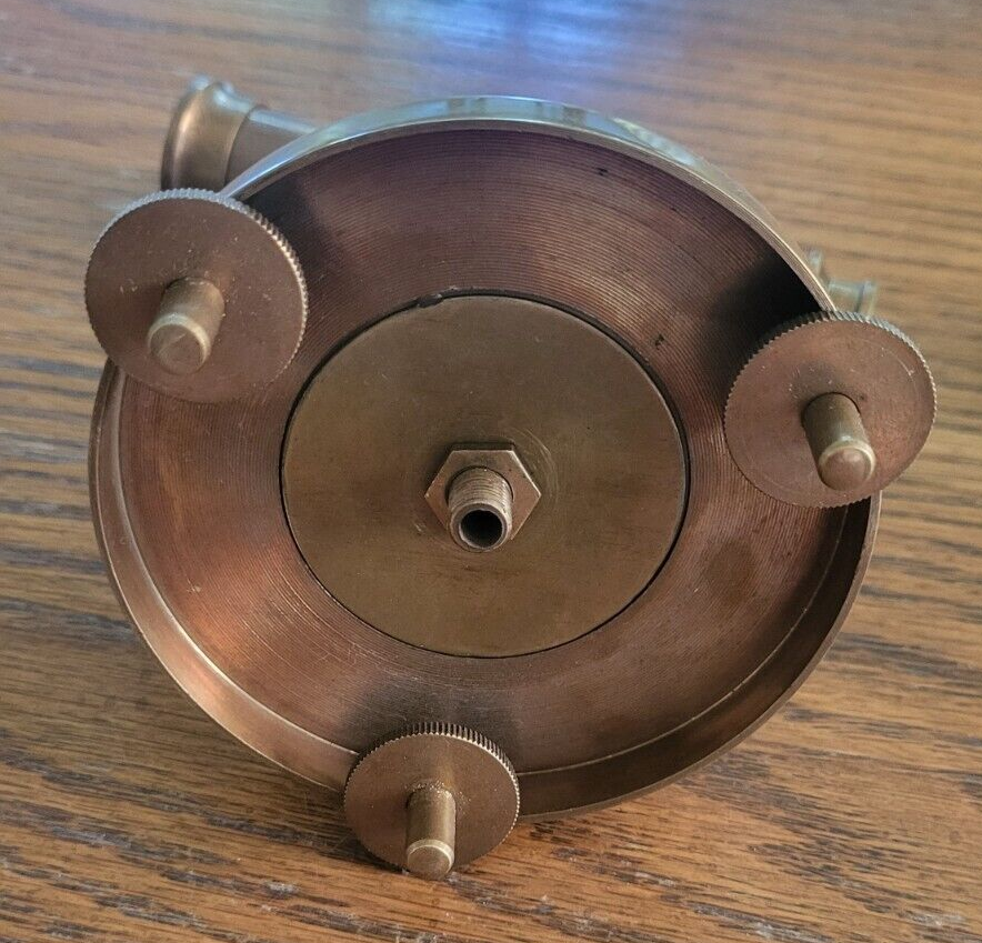 Telescope Style Brass Binocular 4" Base, 5 1/2" Tall