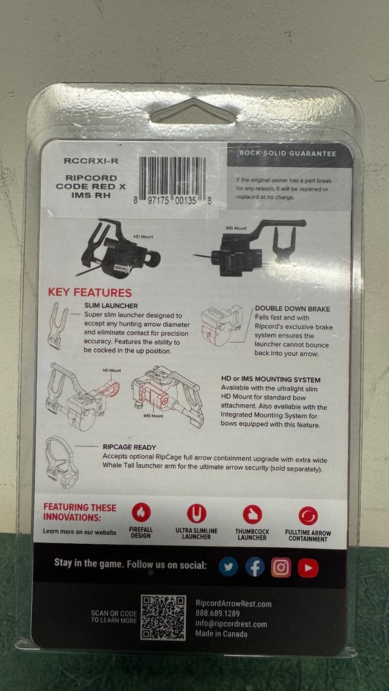 Rip Cord Code Red X RH IMS Mount