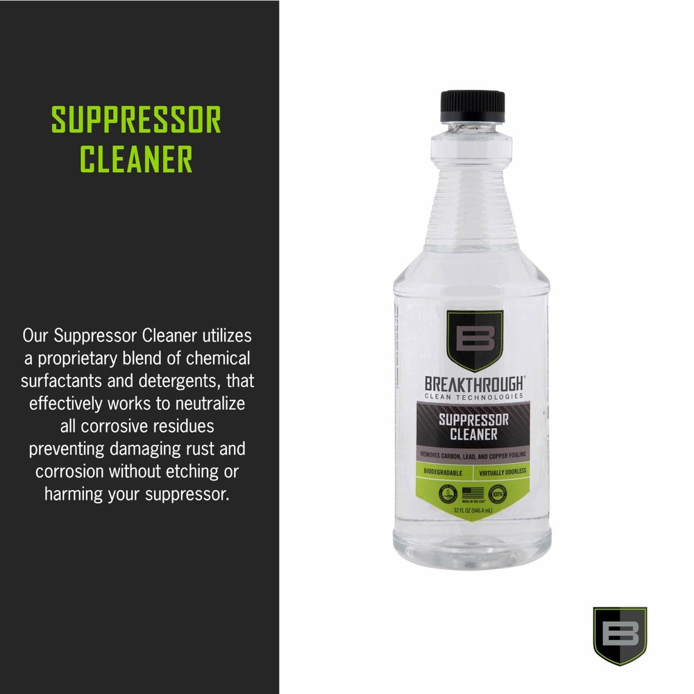Breakthrough Clean Technologies Suppressor Cleaner, 32oz, Clear