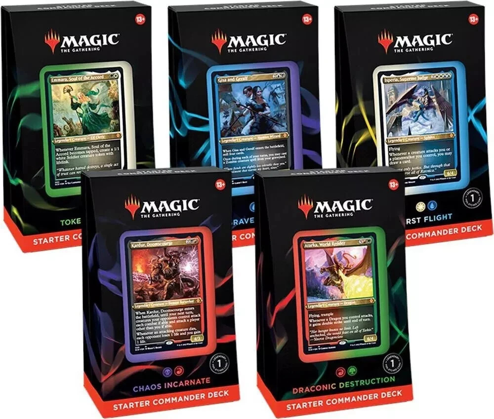 Commander Decks (set of 5) Starter Commander Decks [SC] MTG