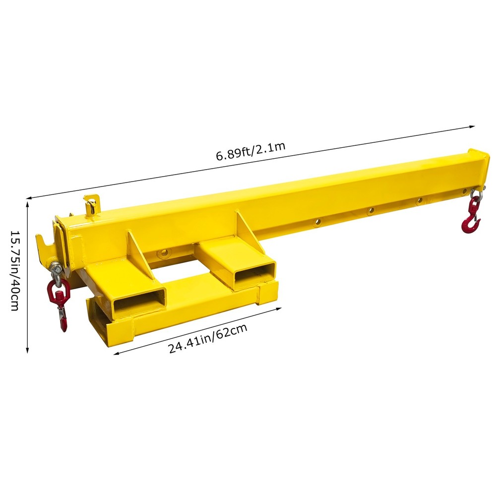 1 PC 6600 lbs Forklift Mobile Crane Forklift Crane Attachment Dual-use Lifting