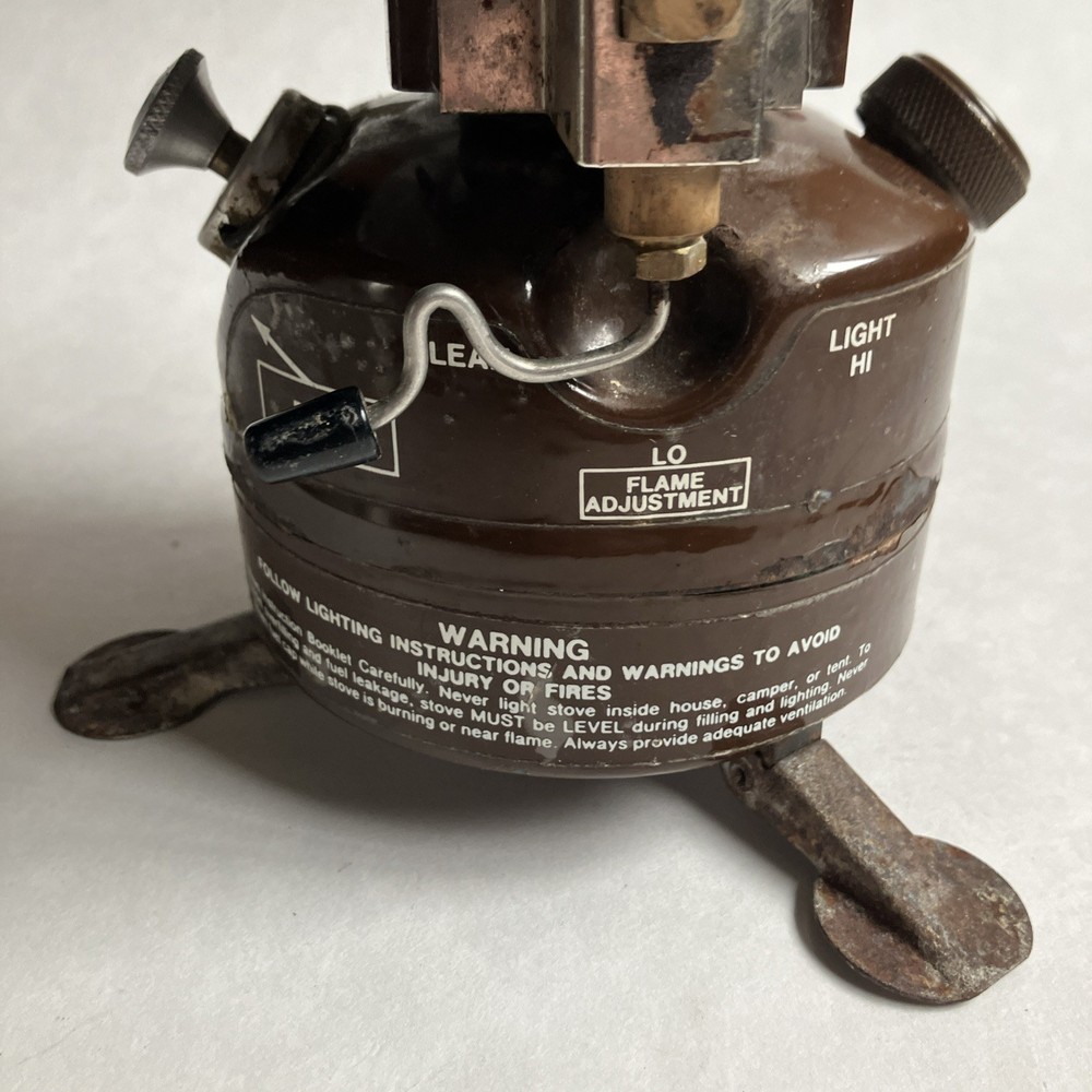 Coleman Peak 1 Model 400 Camping Backpack Stove Single Burner Brown