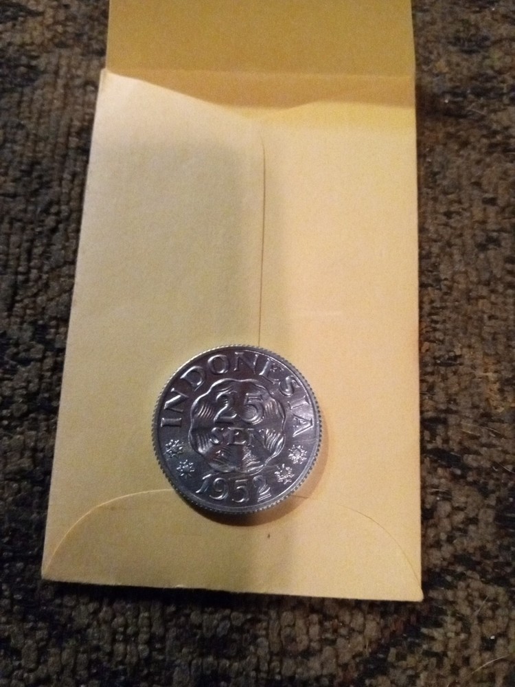 1952 Indonesia - 25 Sen Uncirculated