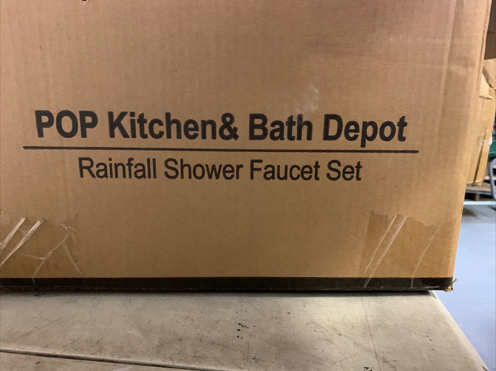 NEW POP Sanitaryware Matte Black Shower System Ceiling Mount Set