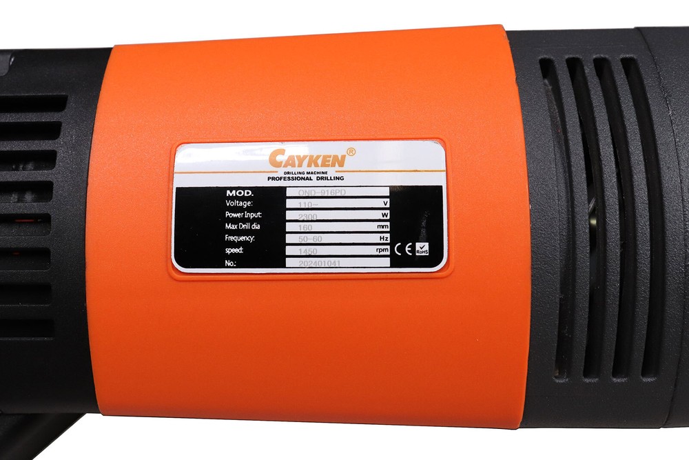 Cayken OND-916PD 6" Handheld Diamond Core Drill with Micro Impact
