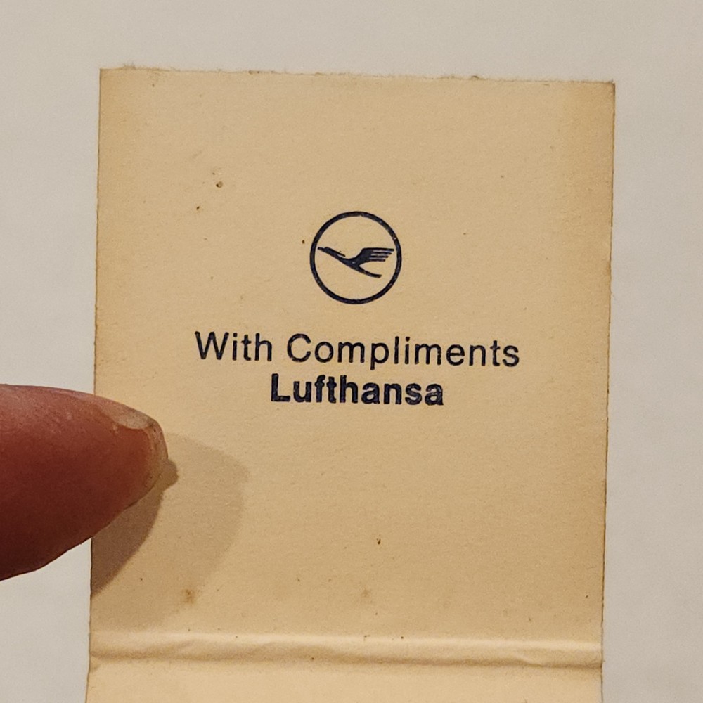Peter Stuyvesant Cigarettes Matchbook - Lufthansa, Germany