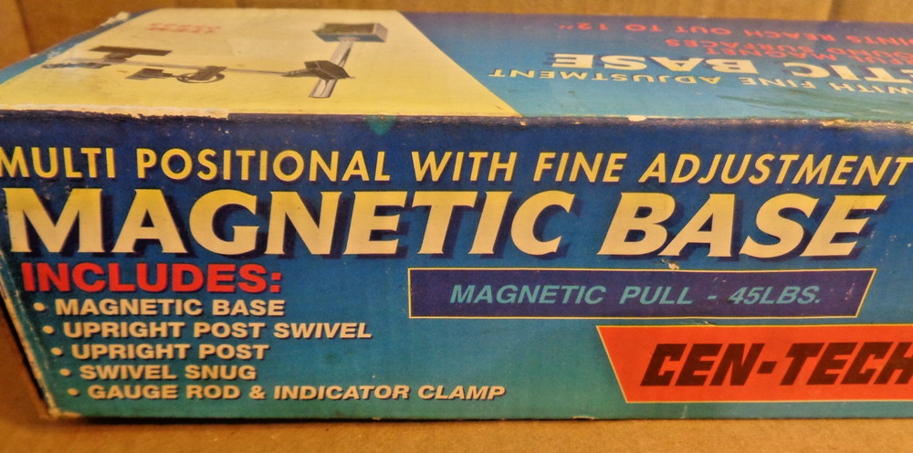 CEN-TECH 05645 Magnetic Adjustable Base - Dial Indicator Stand