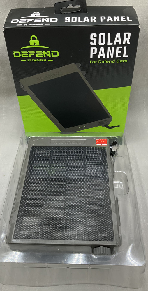 TACTACAM Defend Solar Panel for Cellular Security Camera DFD-SP01 N/Open Box