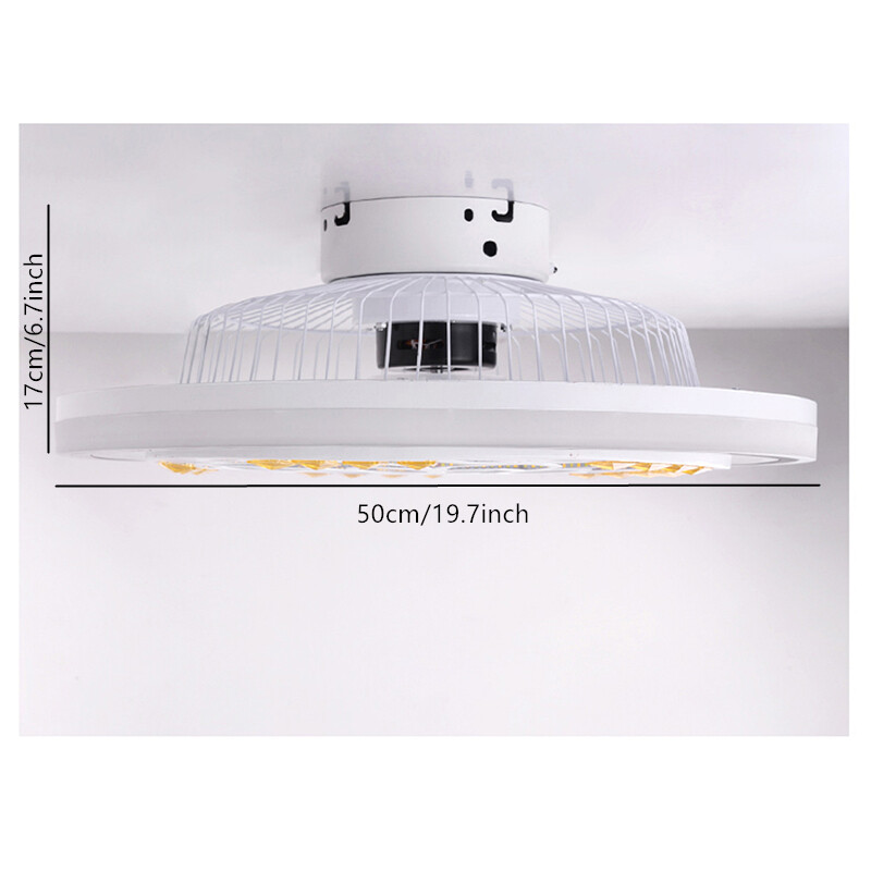 Modern Dimmable LED Ceiling Fan Light with Remote Control & Stylish Design