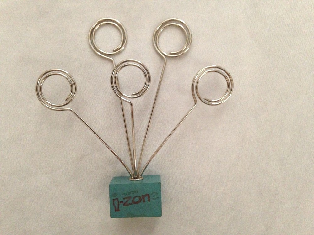 Silvertone 5" Metal Paper Clip Document Holder with Five Clips