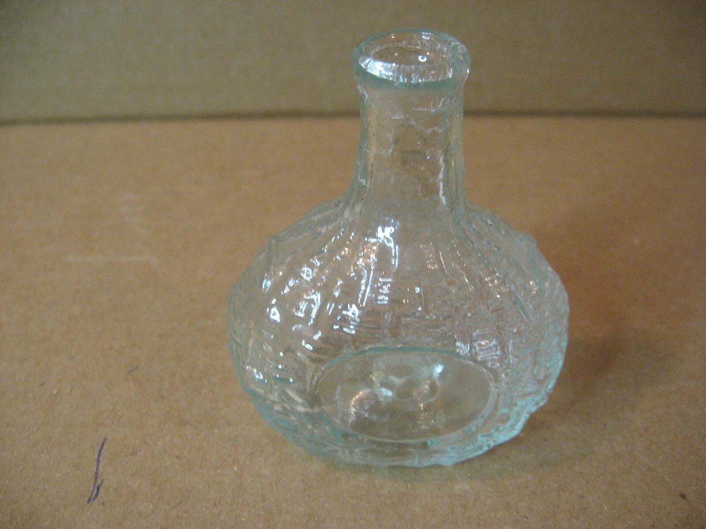 ORIGINAL OLD 1800/S BASKET WEAVE PONTIL BOTTLE