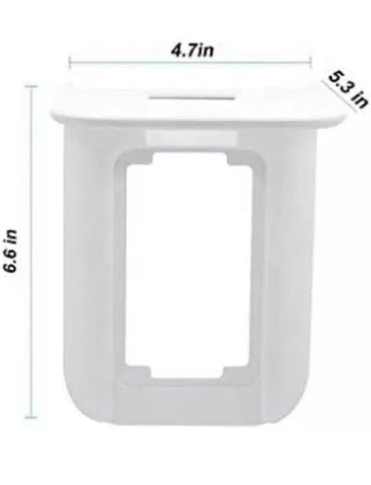 Vertical Outlet Shelf Wall Holder Standard Space Saving White
